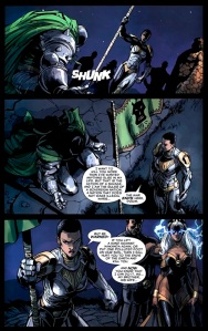 Shuri warns Doom from Doomwar #6, story by Jonothan Maberry